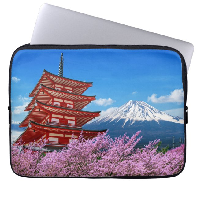 Capa Para Notebook Bolsa de laptop do Japão da Montanha Fiji (Frente)