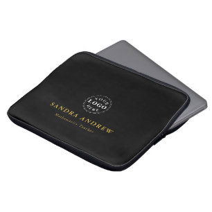 Capa Para Notebook Bolsa de laptop do logotipo elegante com nome e tí