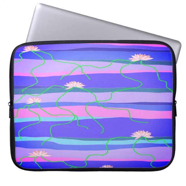 Capa Para Notebook Bolsa de laptop do Lotus Rosa (Frente)