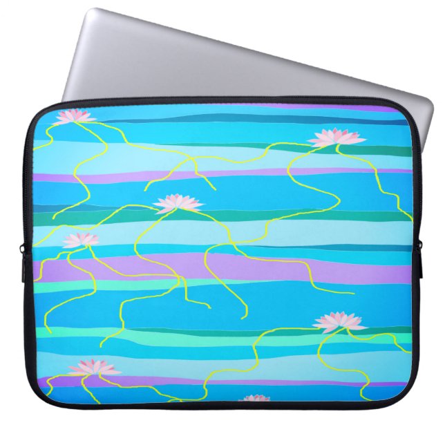 Capa Para Notebook Bolsa de laptop do Lotus Rosa (Frente)