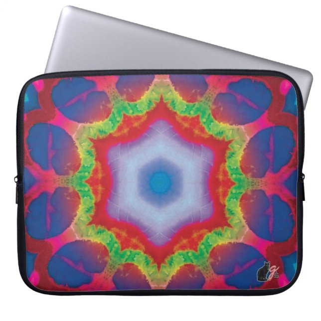 Capa Para Notebook Bolsa de laptop do Mandril Kaleidoscope (Frente)