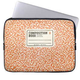 Capa Para Notebook Bolsa de laptop do notebook de composição laranja