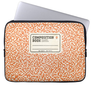 Capa Para Notebook Bolsa de laptop do notebook de composição laranja