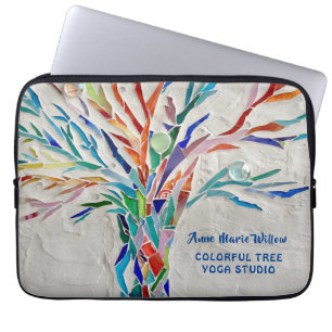 Capa Para Notebook Bolsa de laptop do Rainbow Tree Yoga Studio