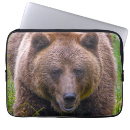 Capa Para Notebook Bolsa de laptop do Urso Castanho