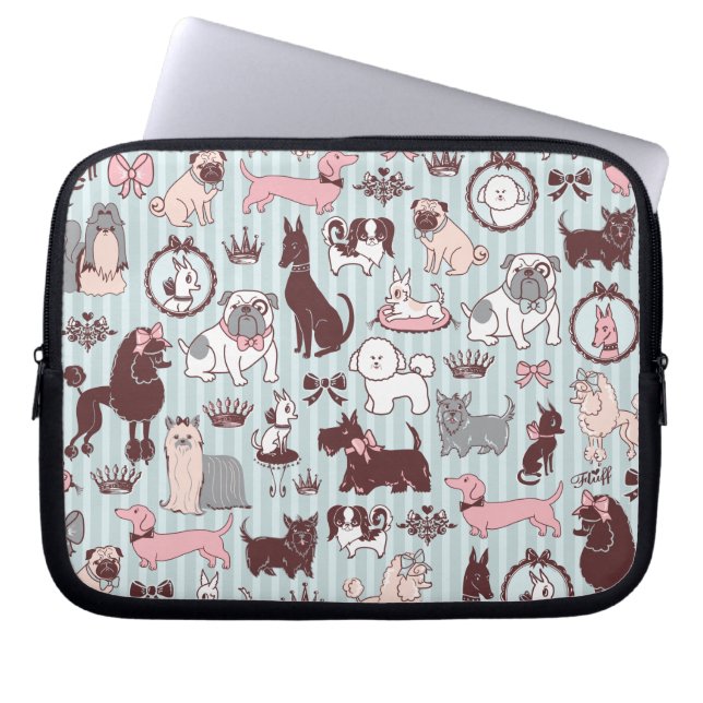 Capa Para Notebook Bolsa de laptop Doggy Boudoir (Frente)