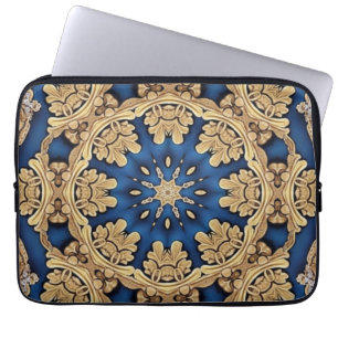 Capa Para Notebook Bolsa de laptop Dourada Azul