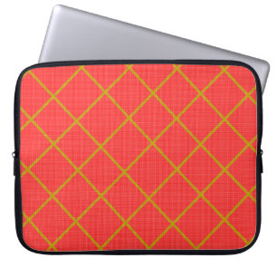 Capa Para Notebook Bolsa de laptop Dourada e vermelha