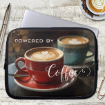 Capa Para Notebook Bolsa de laptop elegante do café Cappuccino<br><div class="desc">Bolsa de laptop para um amante do café com uma pintura de cappuccino.</div>