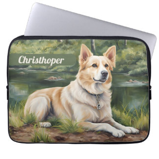 Capa Para Notebook Bolsa de laptop elegante personalizada com cão ado