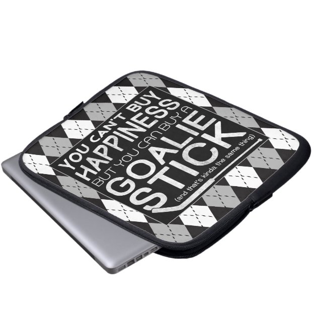 Capa Para Notebook Bolsa de laptop Engraçada de Hockey com Gol (Frente Inferior)