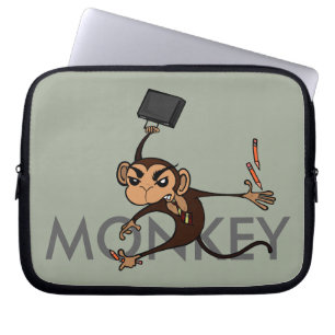 CAPA PARA NOTEBOOK BOLSA DE LAPTOP ENGRAÇADA DE MACACO