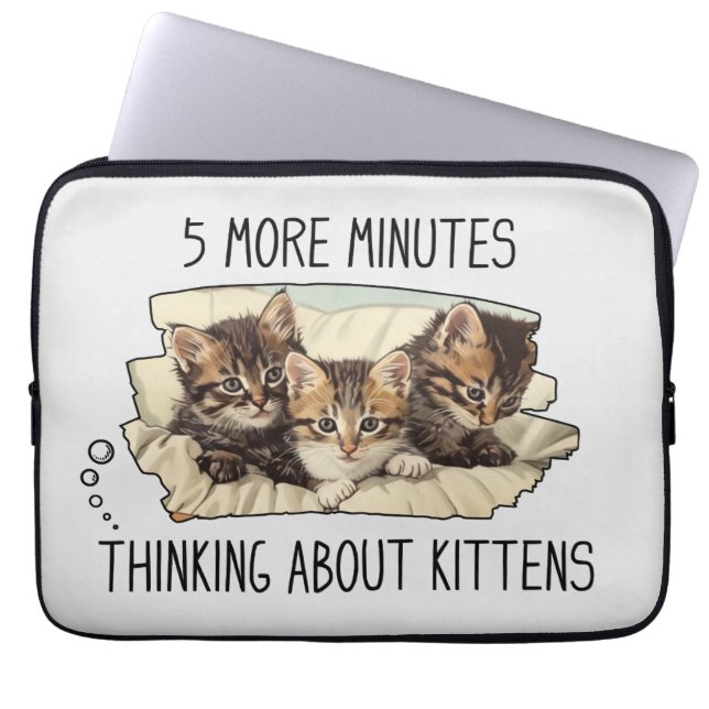 Capa Para Notebook Bolsa de laptop Engraçado de Gato ou Gatinhos (Frente)