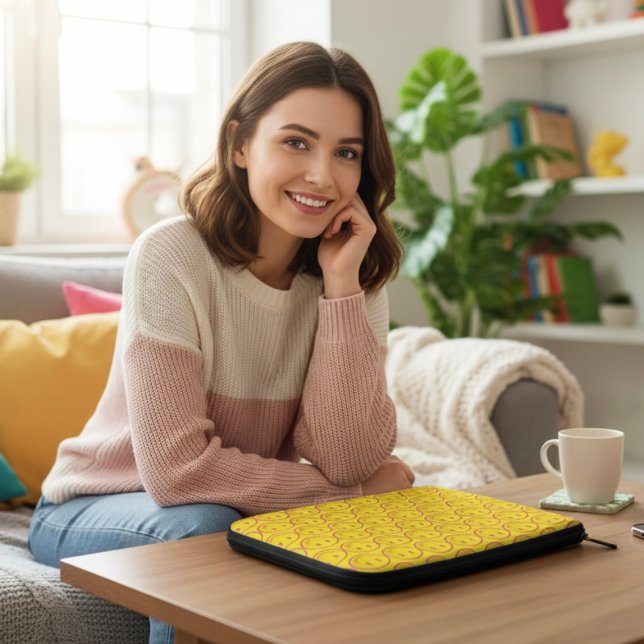 Capa Para Notebook Bolsa de laptop feliz (Criador carregado)