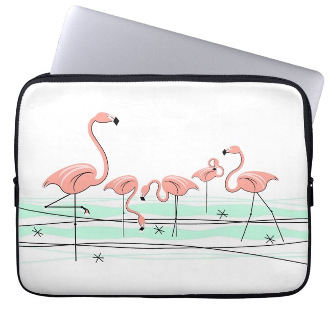 Capa Para Notebook Bolsa de laptop Flamingo Ocean Line (Frente)