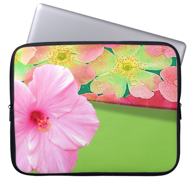 Capa Para Notebook Bolsa de laptop Floral (Frente)