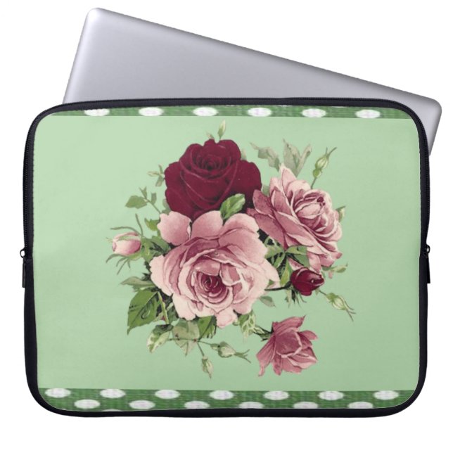 Capa Para Notebook Bolsa de laptop Floral (Frente)