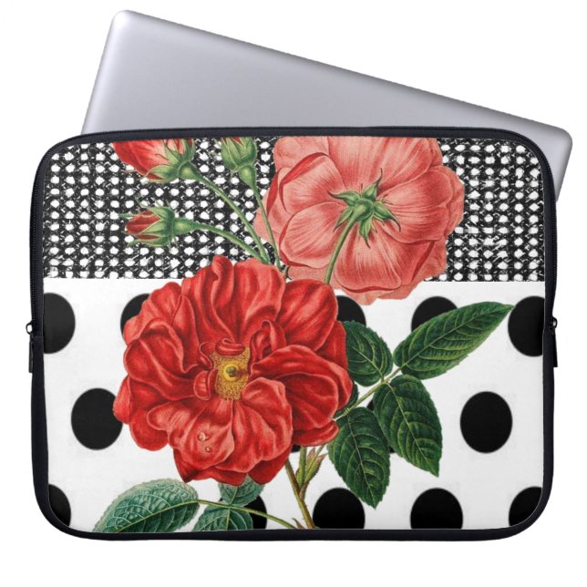 Capa Para Notebook Bolsa de laptop Floral (Frente)