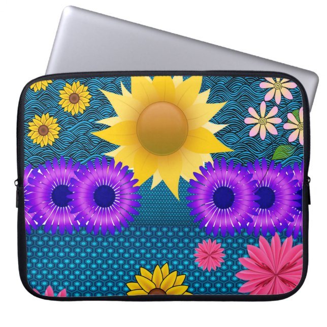 Capa Para Notebook Bolsa de laptop Floral (Frente)
