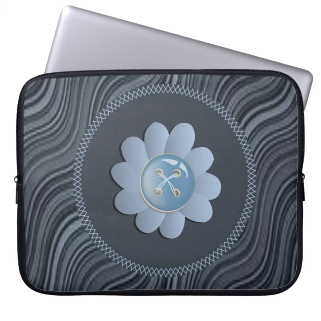 Capa Para Notebook Bolsa de laptop Floral (Frente)