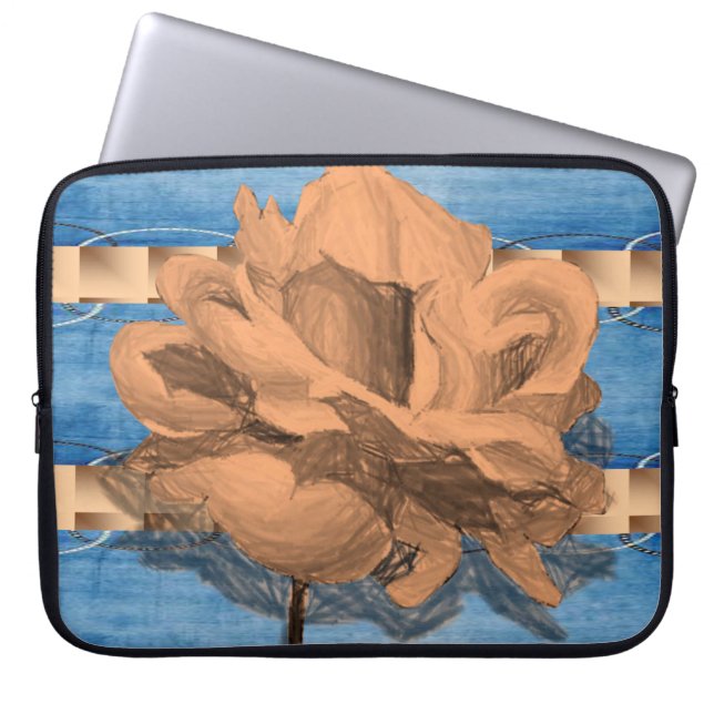 Capa Para Notebook Bolsa de laptop Floral (Frente)