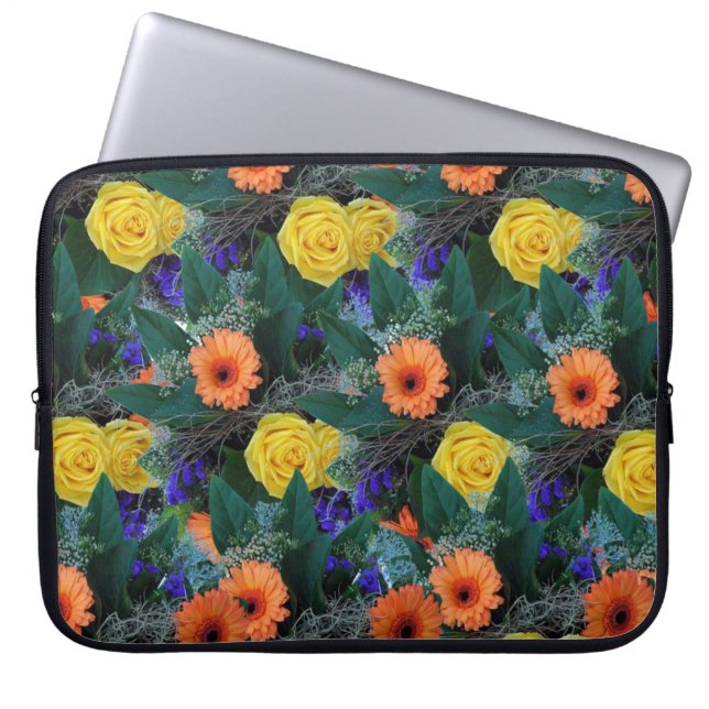 Capa Para Notebook Bolsa de laptop Floral (Frente)