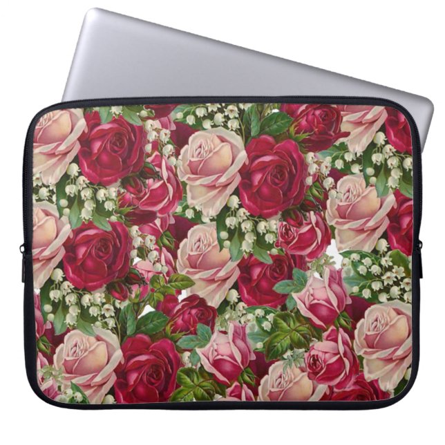 Capa Para Notebook Bolsa de laptop Floral (Frente)