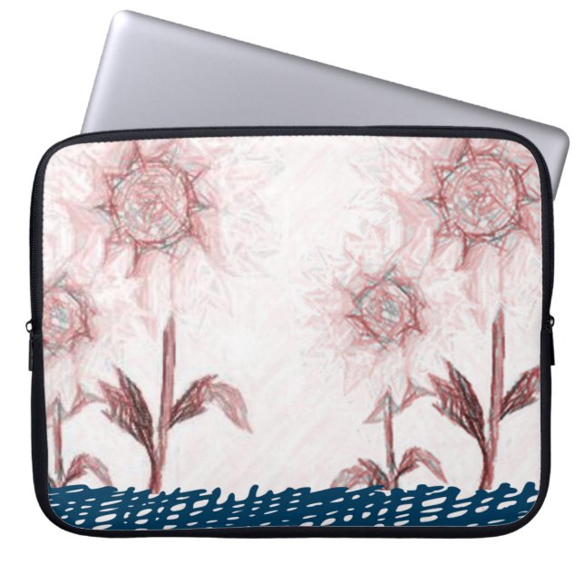 Capa Para Notebook Bolsa de laptop Floral (Frente)