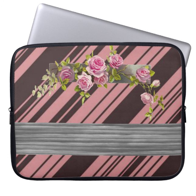 Capa Para Notebook Bolsa de laptop Floral (Frente)
