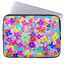 Bolsa de laptop Floral Brilho