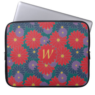 Capa Para Notebook Bolsa de laptop Floral de Queda Splashy