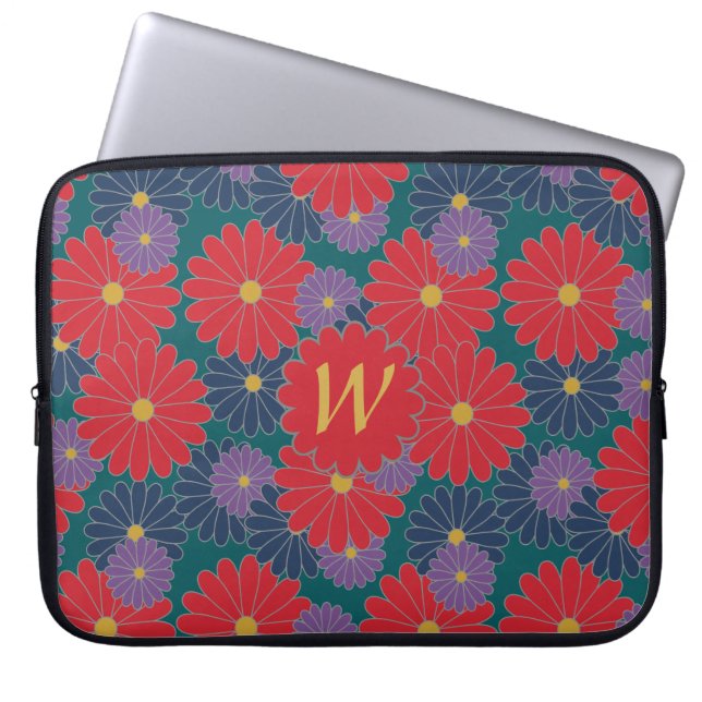 Capa Para Notebook Bolsa de laptop Floral de Queda Splashy (Frente)