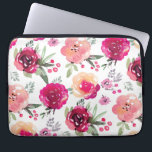 Capa Para Notebook Bolsa de laptop Floral Rosa<br><div class="desc">============ ABOUT ESTE DESIGN =========================== Os tons das flores e do padrão das folhas em uma bolsa de laptop fazem uma incrível declaração de moda. ADICIONE seu nome, sua redação inicial, qualquer texto ou adicione fotos para personalizar ou dar como presente. CAPAS DE IPHONE CORRESPONDENTE e gabinete iPad disponíveis. Perfeito...</div>