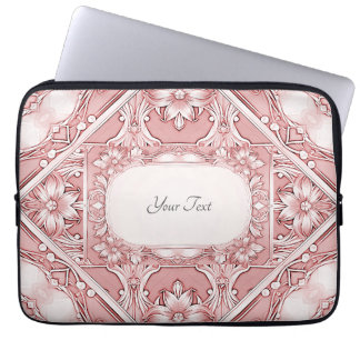 Capa Para Notebook Bolsa de laptop Floral Rosa