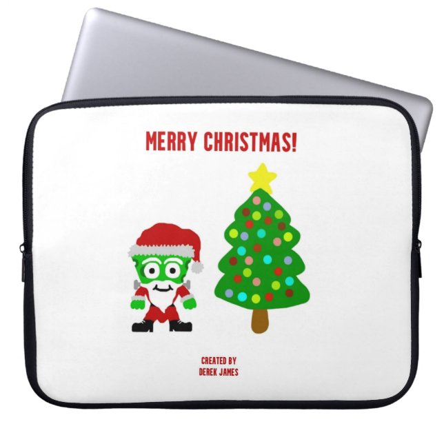 Capa Para Notebook Bolsa de laptop FrankenQueijo Neoprene Natal (Frente)