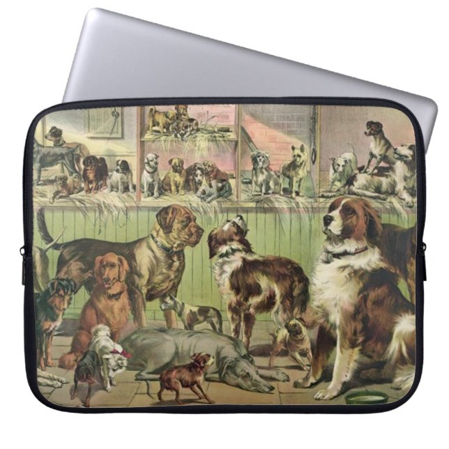Capa Para Notebook Bolsa de laptop Furry Friends Dog (Frente)