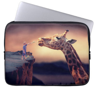 Capa Para Notebook Bolsa de laptop Girafa e Boy