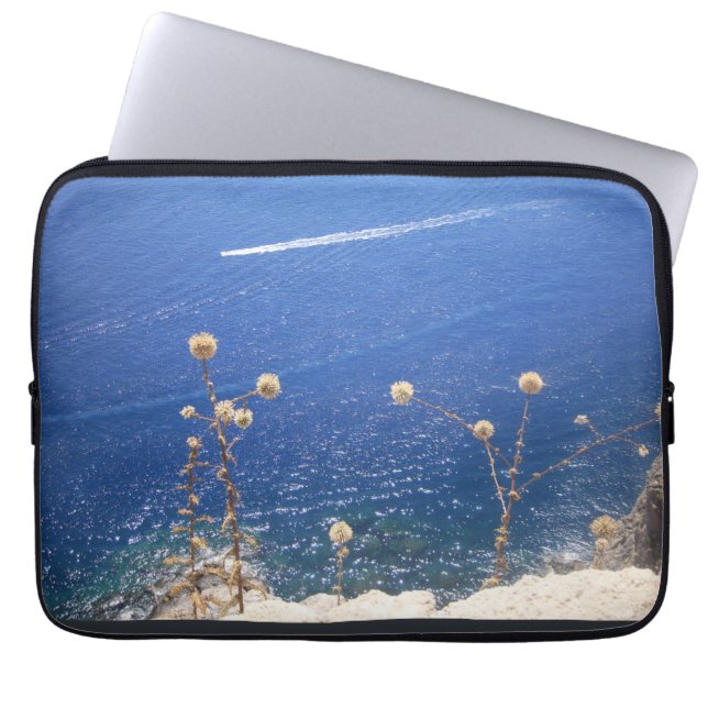 Capa Para Notebook Bolsa de laptop grega do mar azul (Frente)