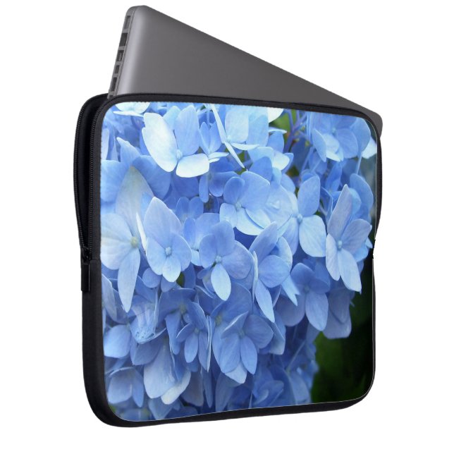 Capa Para Notebook Bolsa de laptop - Hydrangea azul (Frente Esquerda)