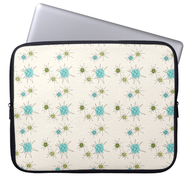 Capa Para Notebook Bolsa de laptop Iconic Atomic Starbursts (Frente)