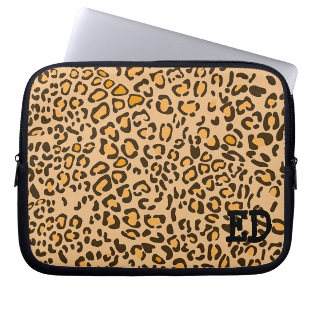 CAPA PARA NOTEBOOK BOLSA DE LAPTOP LEOPARD (Frente)