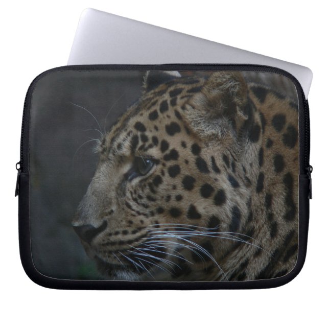 Capa Para Notebook Bolsa de laptop-leopardo (Frente)