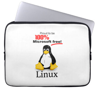 Capa Para Notebook Bolsa de laptop Linux Neoprene 13" - Microsoft Fre