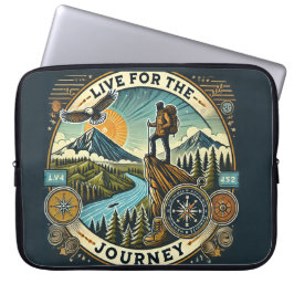 Capa Para Notebook bolsa de laptop "Live for the Journey"
