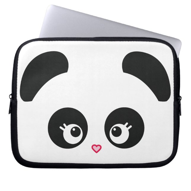 Capa Para Notebook Bolsa de laptop Love Panda® (Frente)