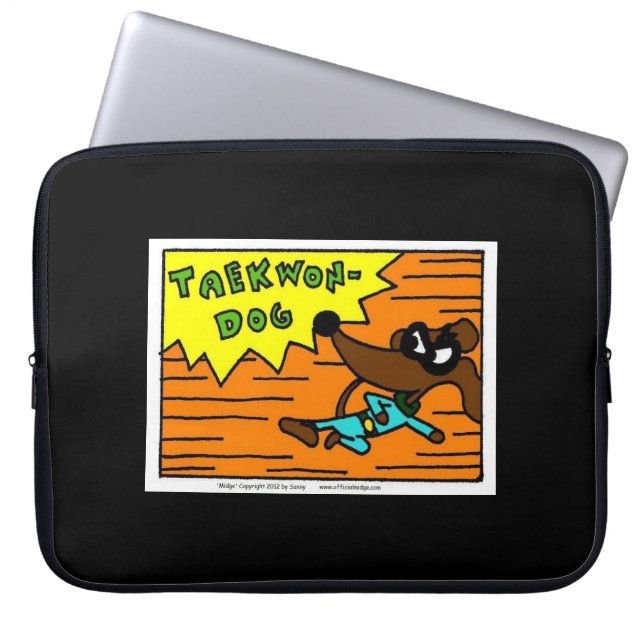 Capa Para Notebook Bolsa de laptop Midge TAEKWON-DOG (Frente)