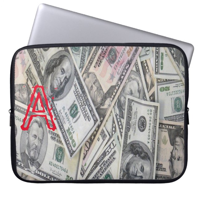 Capa Para Notebook Bolsa de laptop Money (Frente)