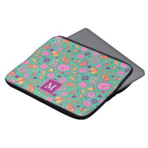 Capa Para Notebook Bolsa de laptop Monograma de Padrão de Algodão