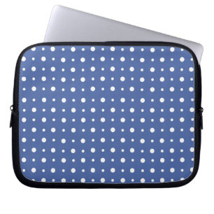 Capa Para Notebook Bolsa de laptop na moda, Bolinhas azuis escuras