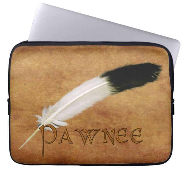Capa Para Notebook BOLSA DE LAPTOP Nativa Americana da PWNEE (Frente)